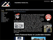 Tablet Screenshot of chamblissbuilders.com